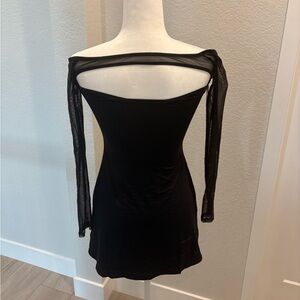Princess Polly Black Long Sleeve Dress